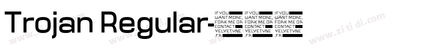 Trojan Regular字体转换